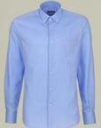 Camicia azzurra oxford BD con Taschino regular fit-Angelico
