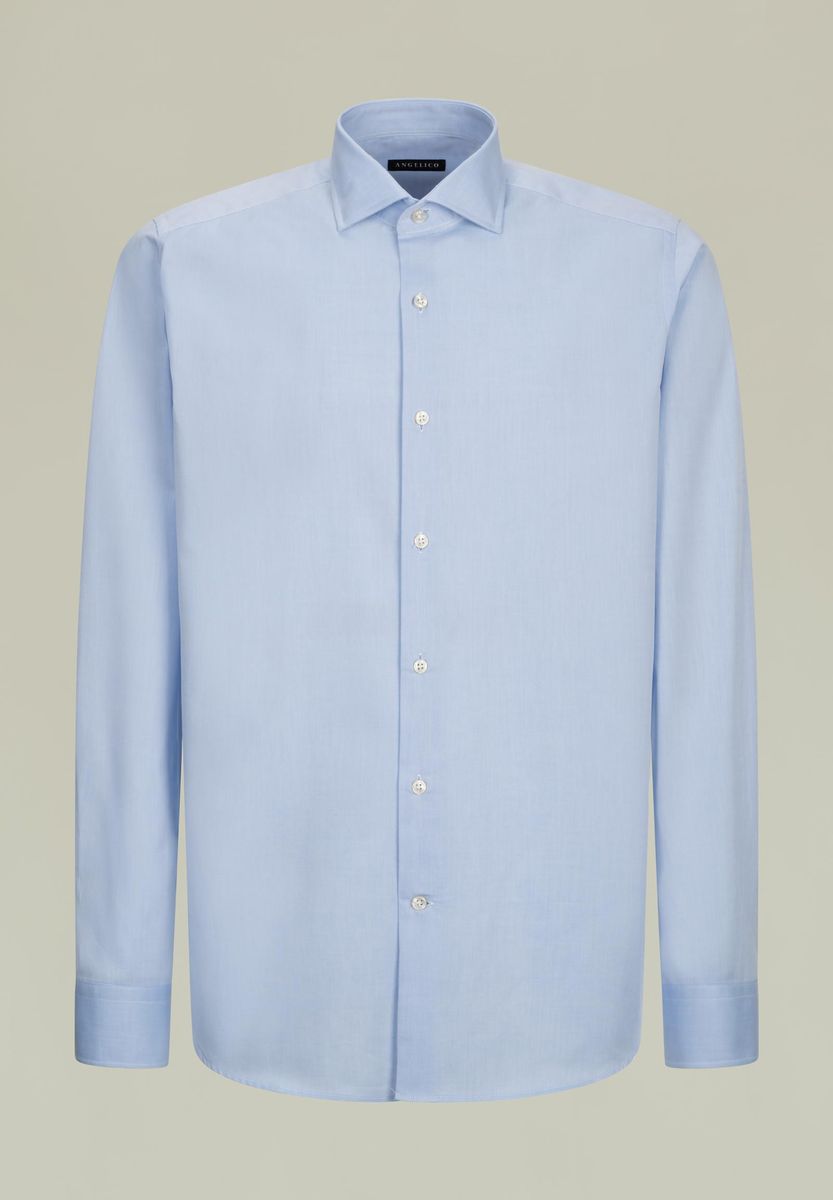 Camicia azzurra unita twill Fr.int-Angelico