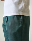 White derby piquet cotton polo shirt