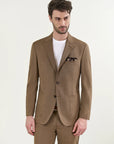 Custom fit Fil a Fil wool burnt suit
