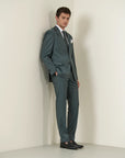 Green sallia wool 110's custom fit suit