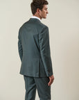 Green sallia wool 110's custom fit suit