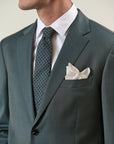 Green sallia wool 110's custom fit suit