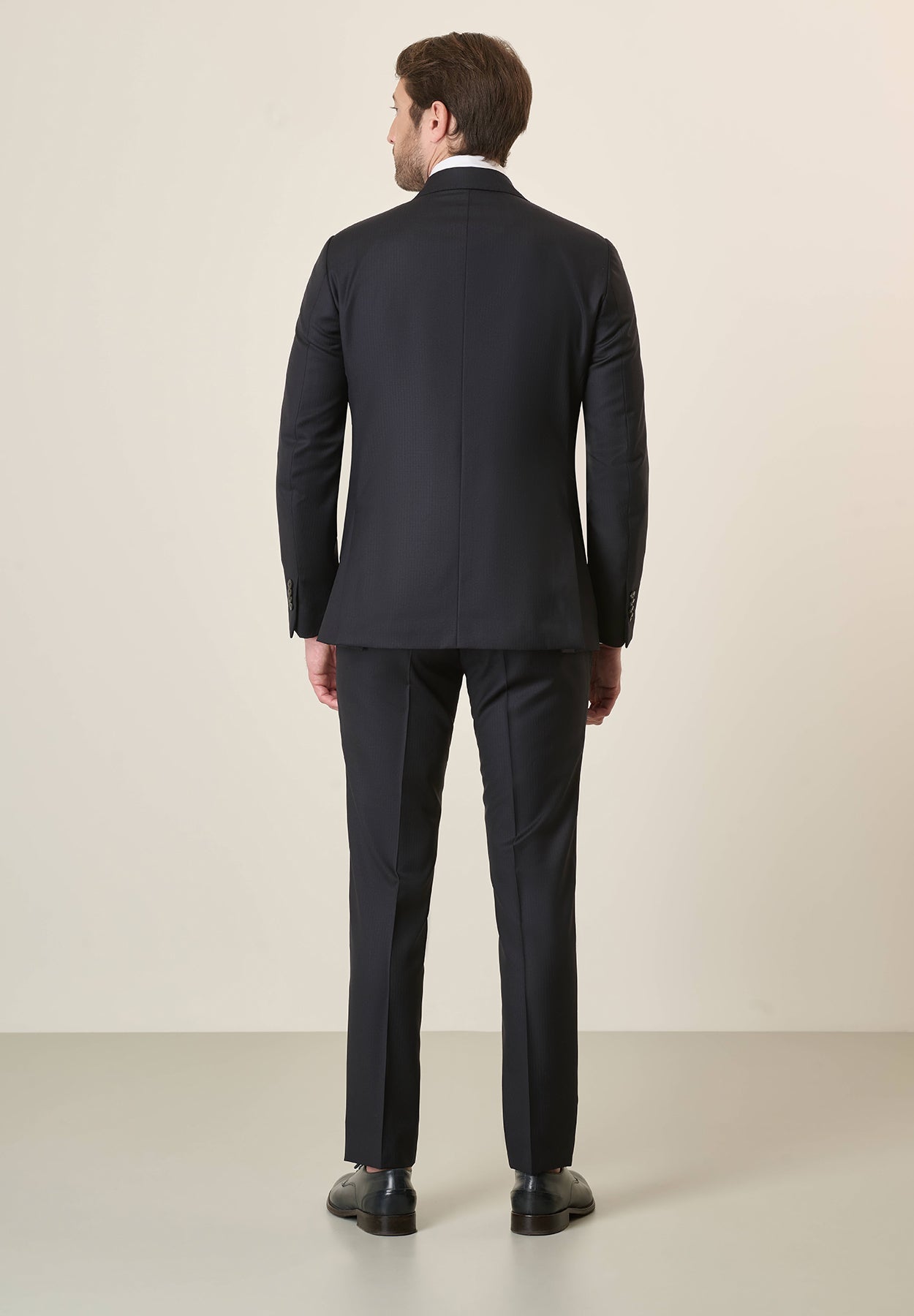 Custom Fit Midnight Blue 140S Virgin Wool Suit