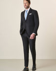 Custom Fit Midnight Blue 140S Virgin Wool Suit