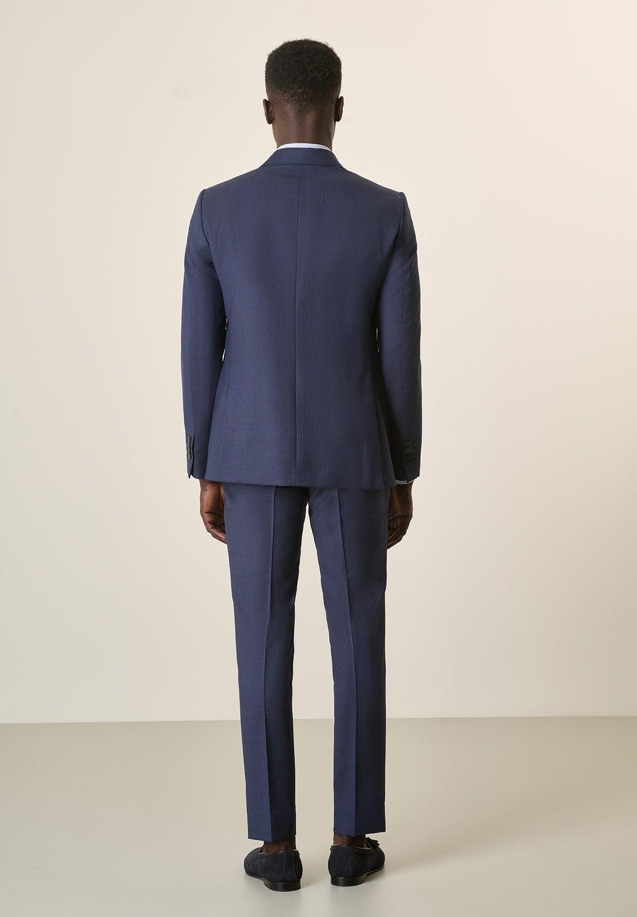 Custom Fit Midnight Blue 100S Virgin Wool Suit