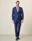 Abito bluette sallia lana custom fit-Angelico