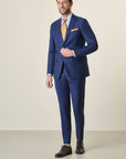 Abito bluette sallia lana custom fit-Angelico