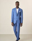 Unlined Custom Fit Air Force Blue Suit