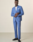 Unlined Custom Fit Air Force Blue Suit