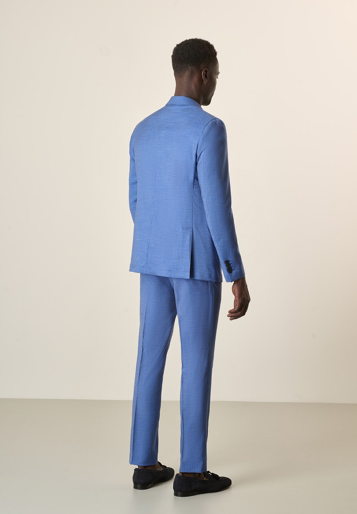 Unlined Custom Fit Air Force Blue Suit