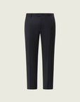 Blue pinstriped suit in comfort fit stretch wool