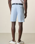 Light Blue Bermuda Shorts In Stretch Cotton Gabardine