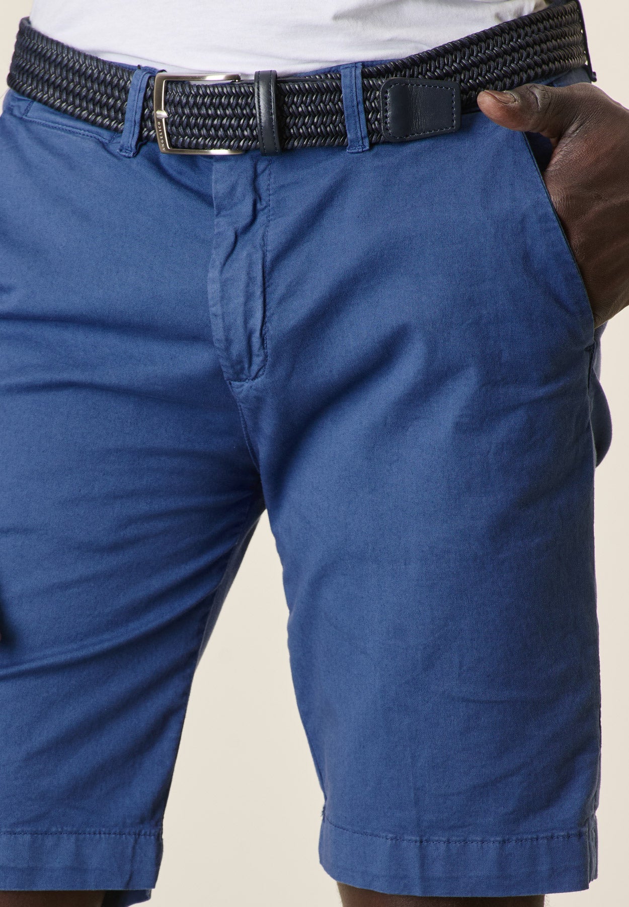 Royal Gabardine Stretch Cotton Bermuda Shorts