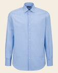 Regular Fit Light Blue Wales Shirt