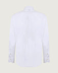 Slim fit non-iron white cotton shirt