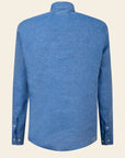 Custom Fit Linen Air Force Blue Shirt