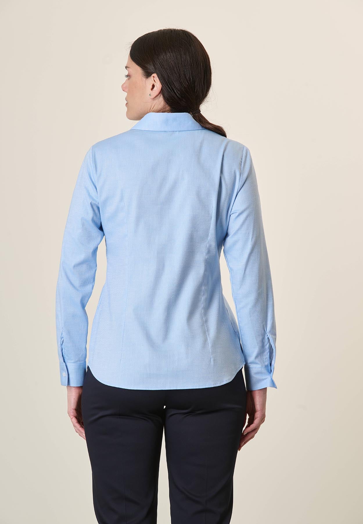 Light Blue Oxford Stretch Cotton Shirt
