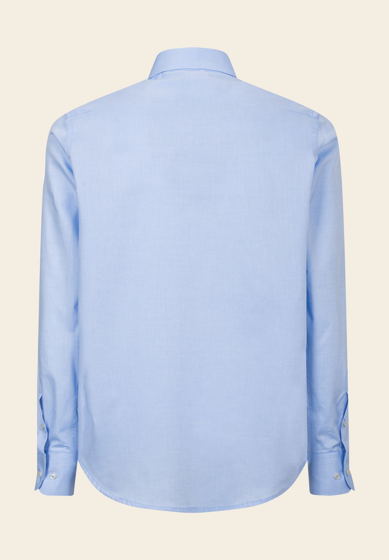 Regular Fit Light Blue Herringbone Cotton Shirt