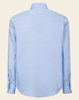 Regular Fit Light Blue Herringbone Cotton Shirt