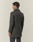 Cappotto grigio jersey sfoderato Galles pettorina removibile-Angelico