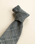 Blue and white Wales wool tie