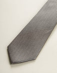 Dark Brown Micro-Weave Silk Tie