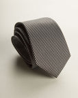 Dark Brown Micro-Weave Silk Tie