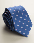 Bluette Pink Checked Silk Tie