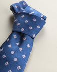 Bluette Pink Checked Silk Tie