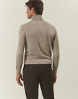 Beige merino wool turtleneck Lana Gatto