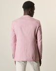 Pink Canvas Cotton Linen Custom Fit Jacket