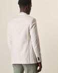 Custom Fit Ecru Cotton Linen Canvas Jacket