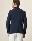 Custom Fit Blue Jersey Jacket