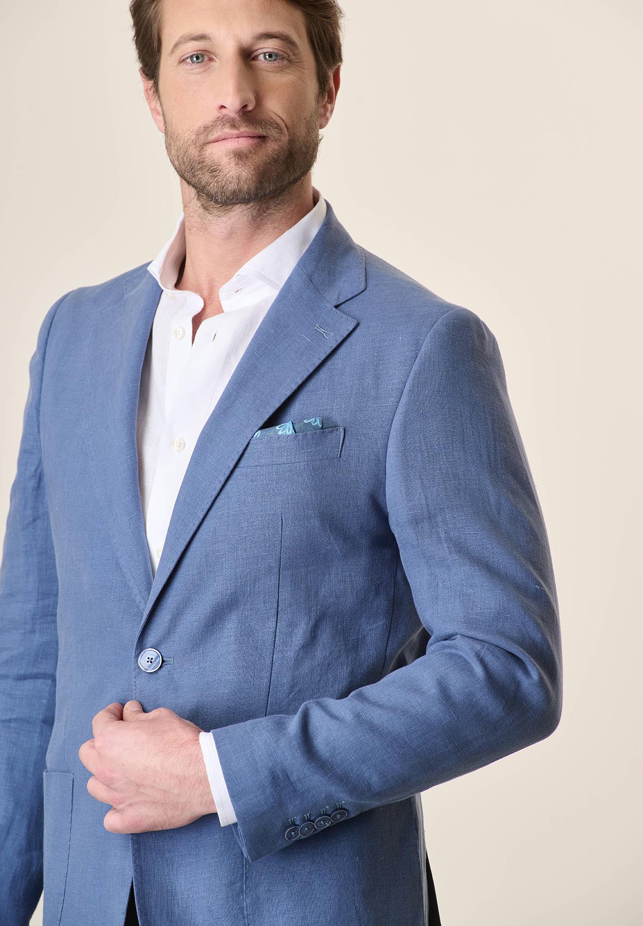 Custom Fit Linen Aviation Jacket