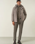 Technical sand jacket with hood and bib