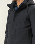 Blue windproof and waterproof technical jacket