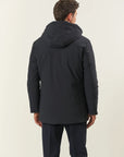 Blue windproof and waterproof technical jacket