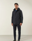 Blue windproof and waterproof technical jacket