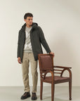 Military green windproof and waterproof technical jacket