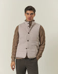 Quilted ice vest with buttons