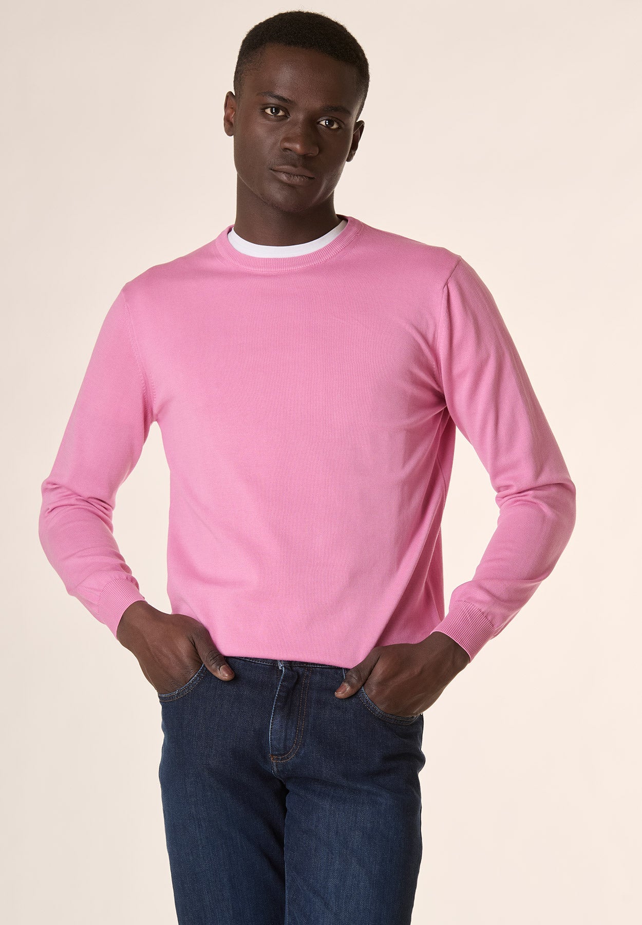 Girocollo fuxia cotone-Angelico