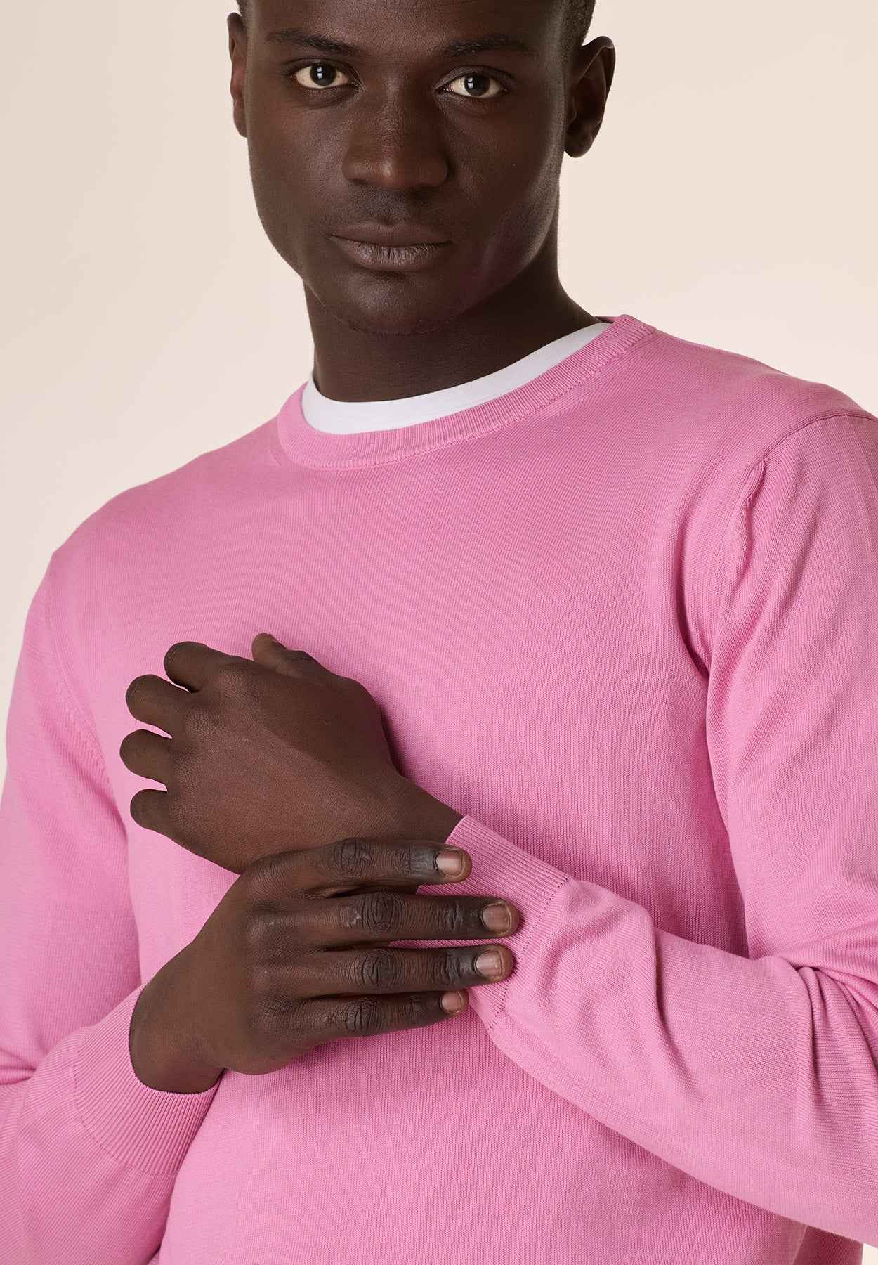 Girocollo fuxia cotone-Angelico