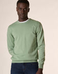 Girocollo verde cotone-Angelico