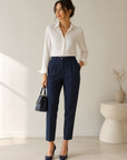 Blue Stretch Trousers Classic