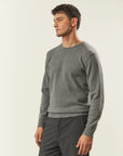Pure cashmere crewneck in grey