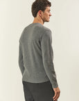 Pure cashmere crewneck in grey