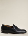 Cambridge Dark Blue Leather Moccasin