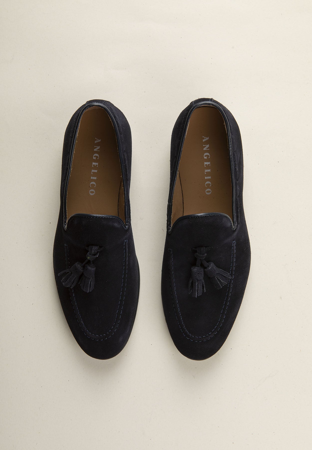Blue Suede Tassel Loafer