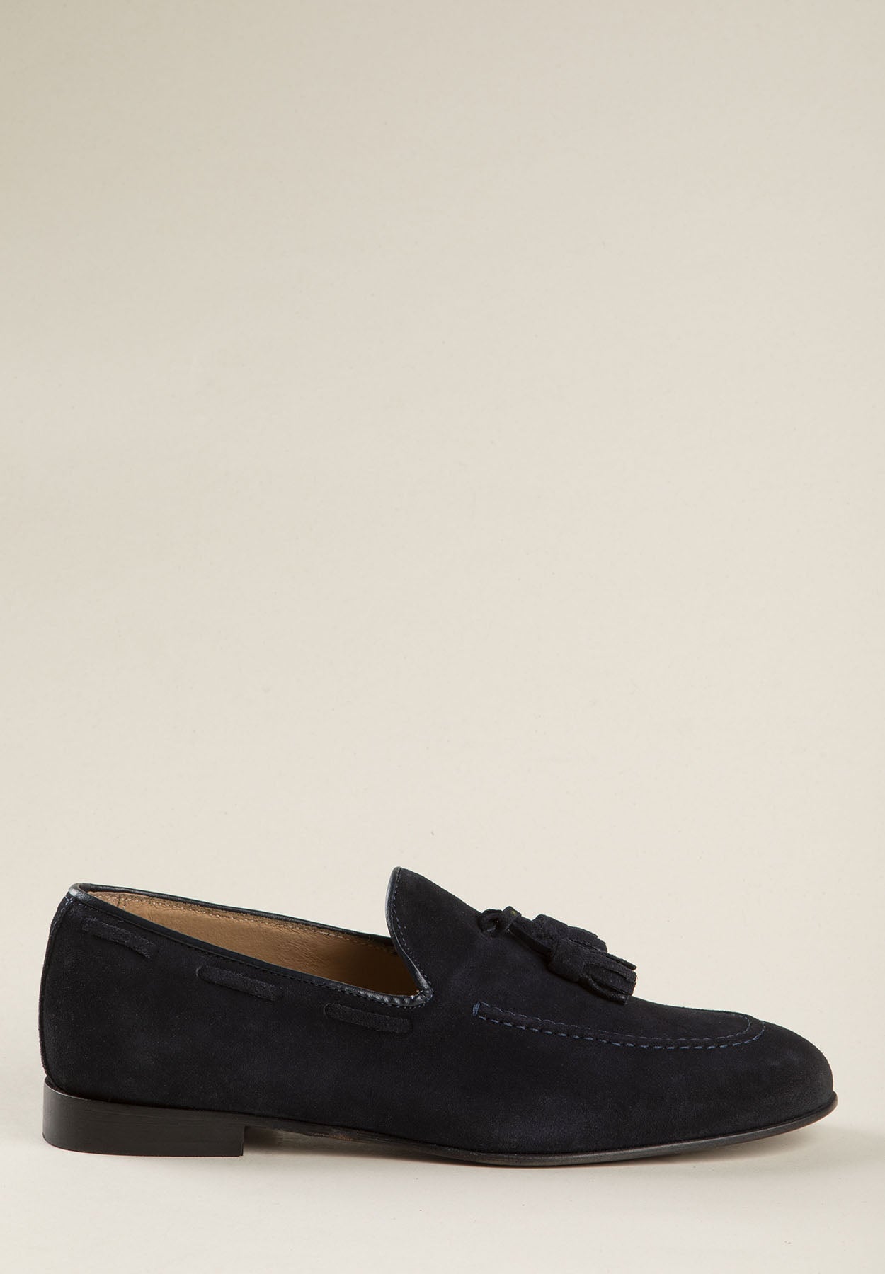 Blue Suede Tassel Loafer